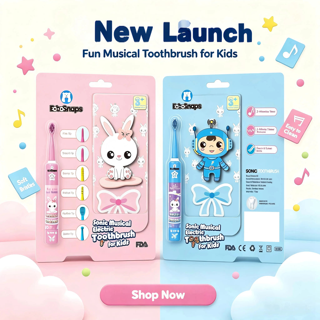 Kids Sonic Electric Toothbrush 2-in-1 Teeth Cleaning & Oral Motor Therapy Tool for Kids